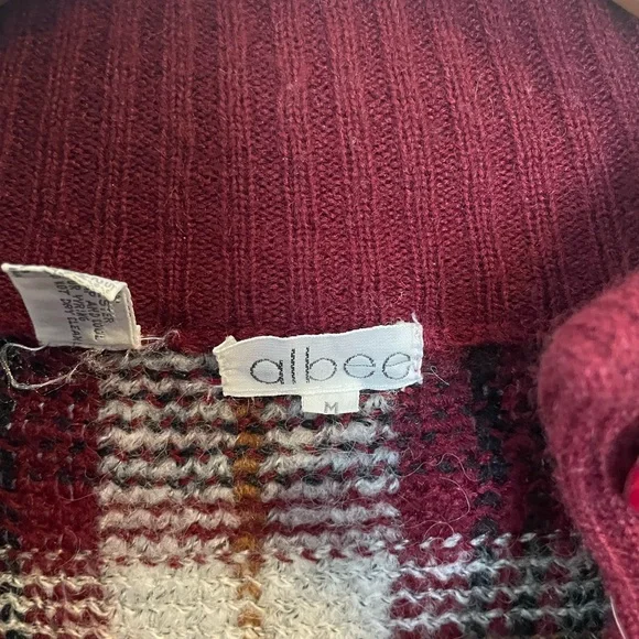 Vintage plaid grandpa style oversized Button-Up Cardigan - Picture 6 of 6